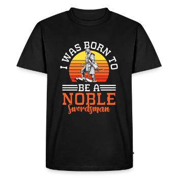 Épéiste Kendo Aikido Duel - T-shirt Premium bio Homme - noir - Devant - Nico (187cm)