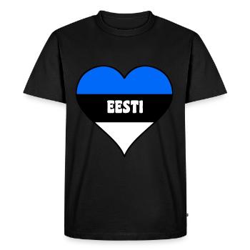 estonie 03 - T-shirt Premium bio Homme - noir - Devant - Nico (187cm)