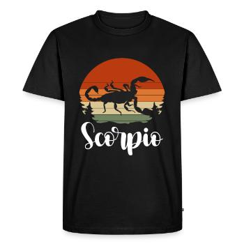 Constellation du Scorpion Astro Water - T-shirt Premium bio Homme - noir - Devant - Nico (187cm)