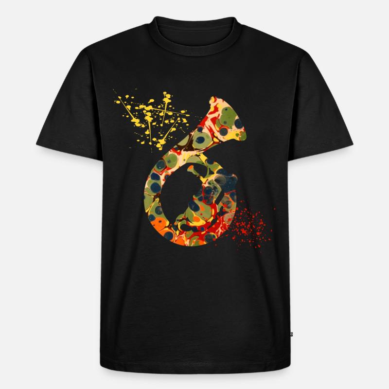 waldhorn e 41 - Männer Premium Bio T-Shirt - Schwarz