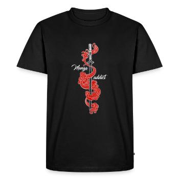 Katana Manga addict - T-shirt Premium bio Homme - noir - Devant - Nico (187cm)