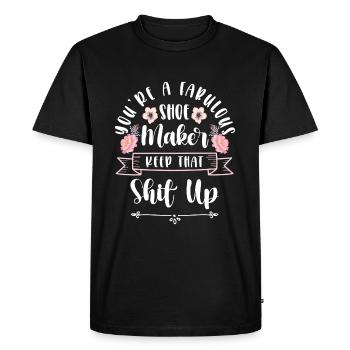 Cobbler Profession Humor Work - Men's Premium Organic T-Shirt - black - Front - Nico (187cm)