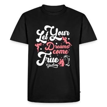 Fantasy Magic Flower Fairy - Men's Premium Organic T-Shirt - black - Front - Nico (187cm)