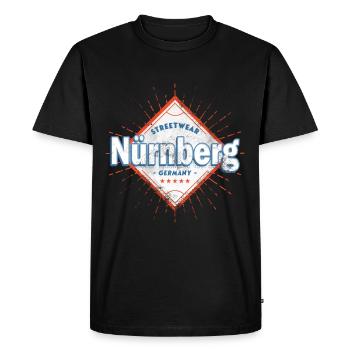 Nuremberg Allemagne Ville Skyline Home Love - T-shirt Premium bio Homme - noir - Devant - Nico (187cm)