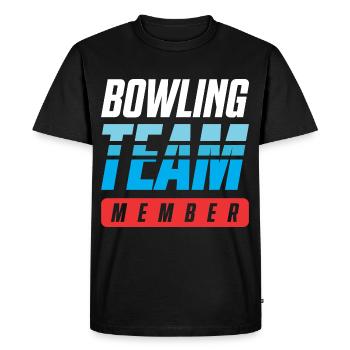Équipe de bowling - T-shirt Premium bio Homme - noir - Devant - Nico (187cm)