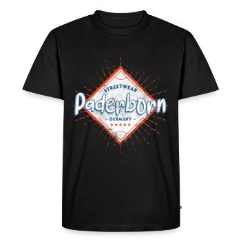 Paderborn Germany City Skyline Home Love - Men's Premium Organic T-Shirt - black - Front - Nico (187cm)