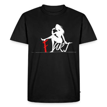 F. Type - Men's Premium Organic T-Shirt - black - Front - Nico (187cm)