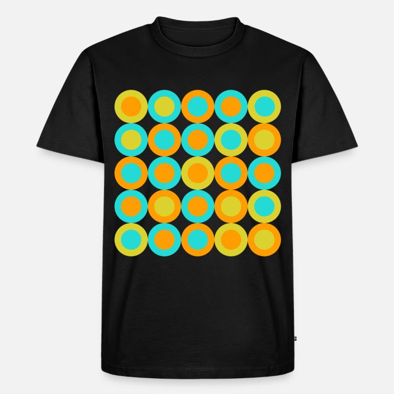 geometric patterns - Männer Premium Bio T-Shirt - Schwarz