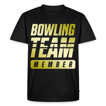 Équipe de bowling - T-shirt Premium bio Homme - noir - Devant - Nico (187cm)