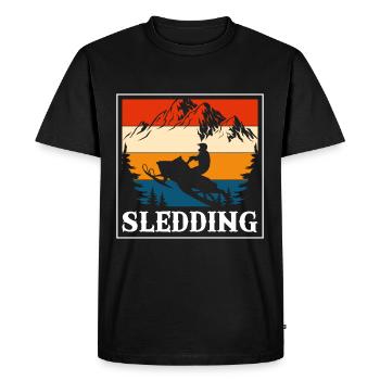 Tobogganing Tobogganing Slides - Men's Premium Organic T-Shirt - black - Front - Nico (187cm)