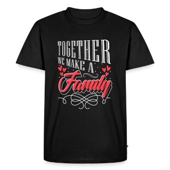 Famille Membre de la famille Armoiries de la famille - T-shirt Premium bio Homme - noir - Devant - Nico (187cm)