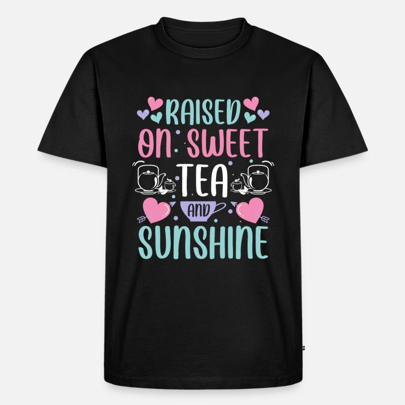 Teetrinker Teebeutel Teeliebhaber - Männer Premium Bio T-Shirt - Schwarz