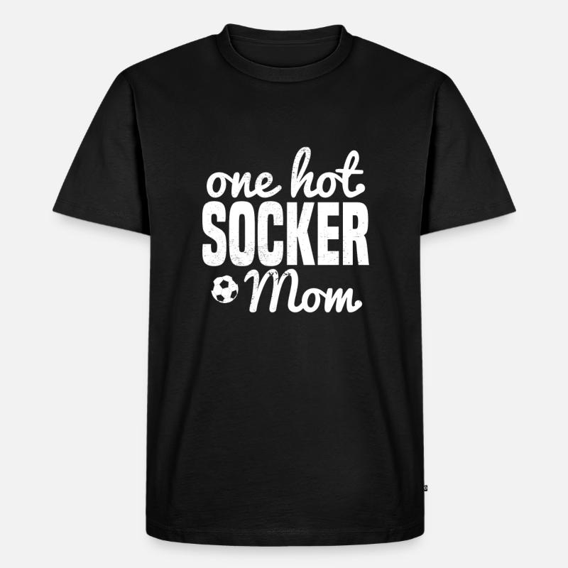 socker mom - Männer Premium Bio T-Shirt - Schwarz