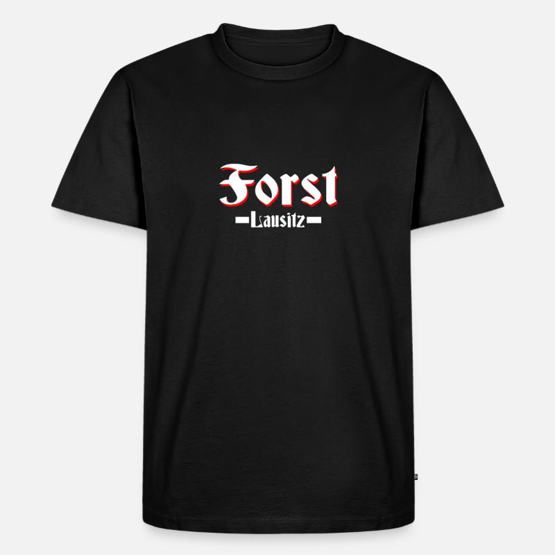 Forst - Männer Premium Bio T-Shirt - Schwarz