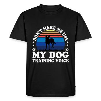 Carolina Dog Lover Silhouette Vintage Sunset - T-shirt Premium bio Homme - noir - Devant - Nico (187cm)