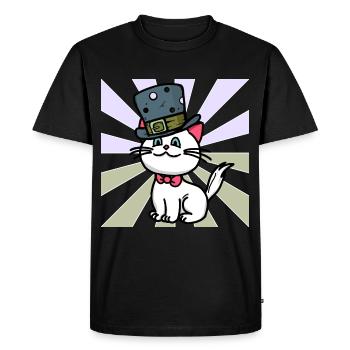 Joyeux anniversaire Félicitations Cat Cats Child - T-shirt Premium bio Homme - noir - Devant - Nico (187cm)