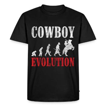 Western Rodeo Dressage Saddle - Men's Premium Organic T-Shirt - black - Front - Nico (187cm)