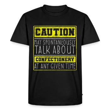 Pastry Chef Chocolate - Men's Premium Organic T-Shirt - black - Front - Nico (187cm)