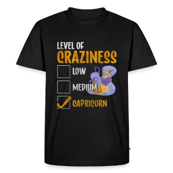 Élément Capricorne Superstition terrestre - T-shirt Premium bio Homme - noir - Devant - Nico (187cm)