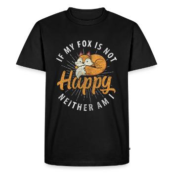 Animal Foxtail Sweet - Men's Premium Organic T-Shirt - black - Front - Nico (187cm)