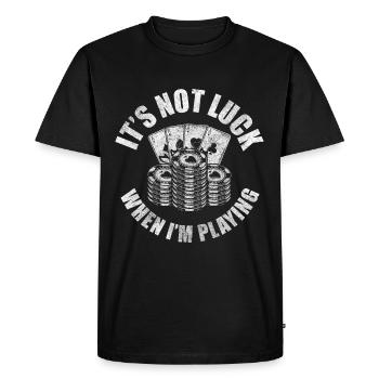 Jeu de cartes Jeu de Blackjack - T-shirt Premium bio Homme - noir - Devant - Nico (187cm)