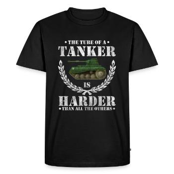 War Panzerkampfwagen combat vehicle Bundeswehr - Men's Premium Organic T-Shirt - black - Front - Nico (187cm)