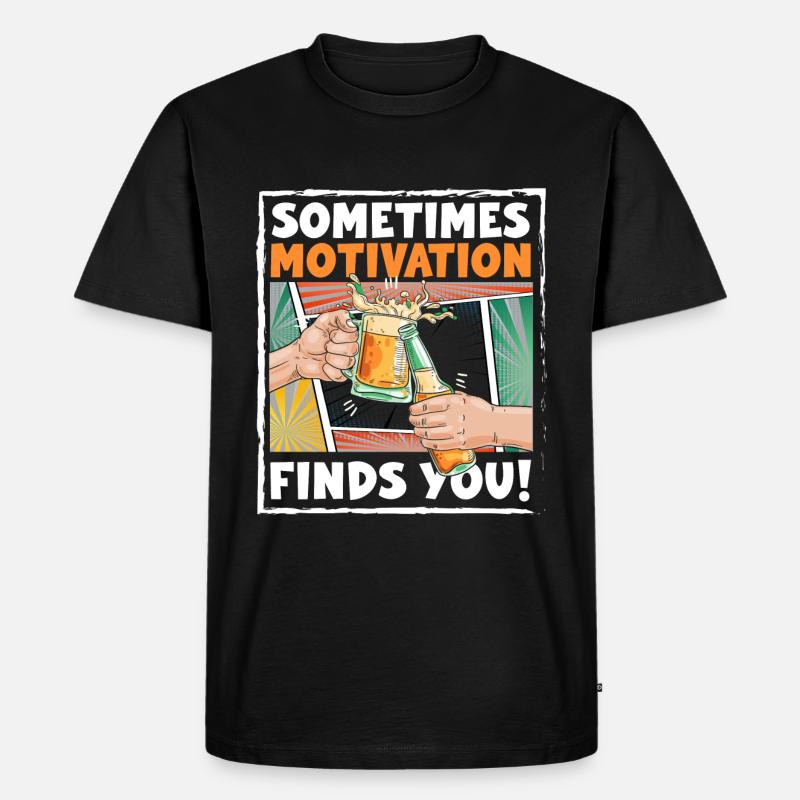 Comic Sprechblase Bunt - Männer Premium Bio T-Shirt - Schwarz