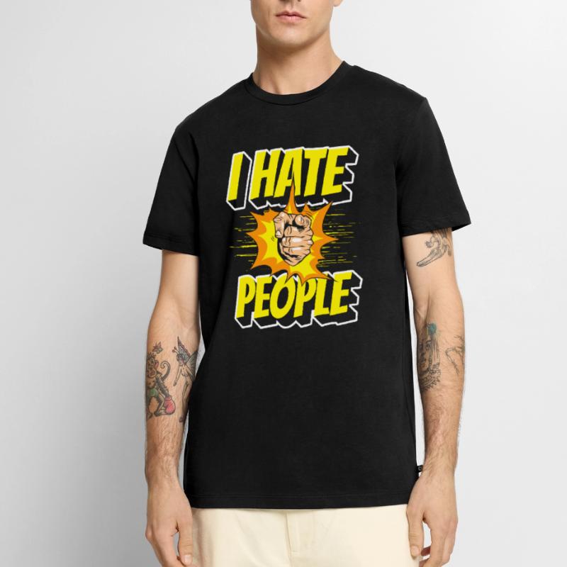 Hatred, humor, aversion, irony Men's Premium Organic T-Shirt