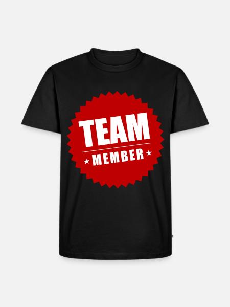 Team Members - Men's Premium Organic T-Shirt - black