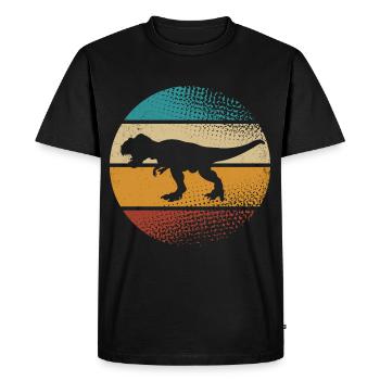 T Rex - T-shirt Premium bio Homme - noir - Devant - Nico (187cm)