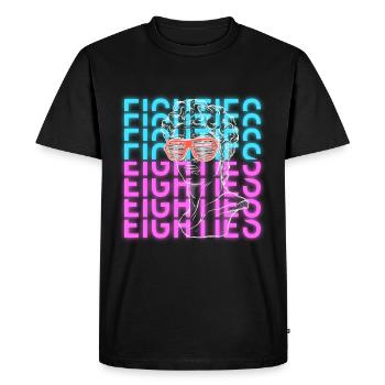Luminous Colors Cool Costume Party - Men's Premium Organic T-Shirt - black - Front - Nico (187cm)
