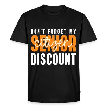 Pension Pensioner Pension Work - Men's Premium Organic T-Shirt - black - Front - Nico (187cm)