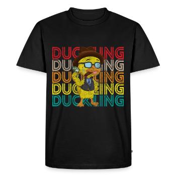 Duck Squeaky Duck Bathtub - Men's Premium Organic T-Shirt - black - Front - Nico (187cm)
