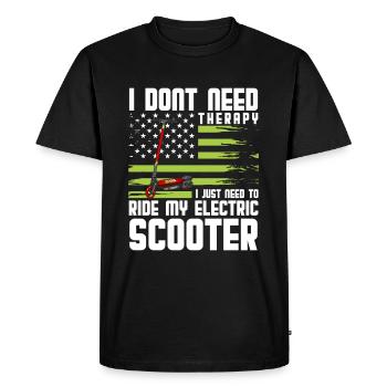 Station de charge de batterie E-Scooter - T-shirt Premium bio Homme - noir - Devant - Nico (187cm)