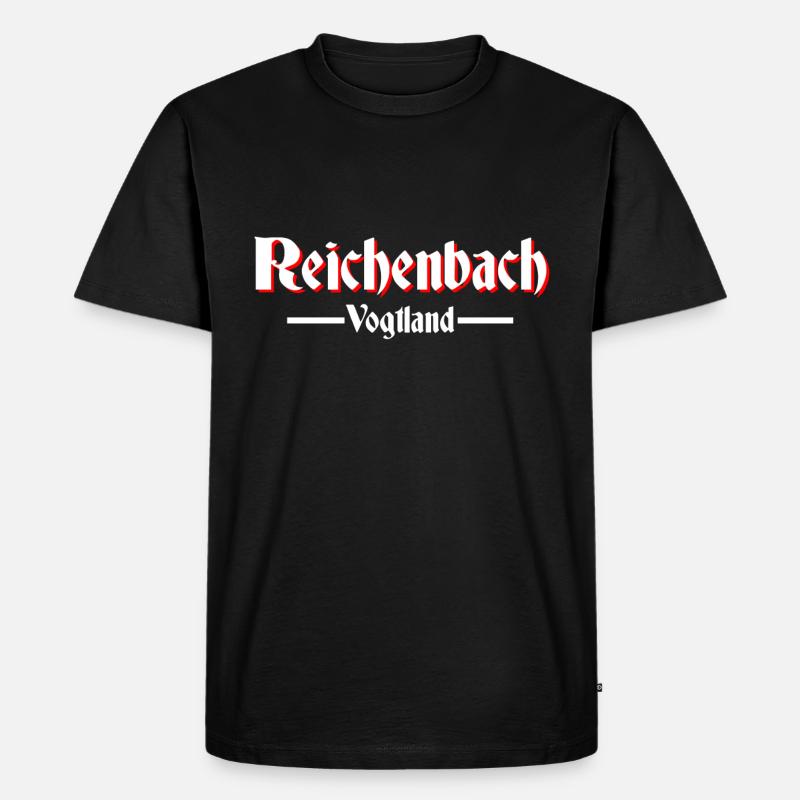 Reichenbach - Männer Premium Bio T-Shirt - Schwarz