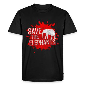 Défenseurs des droits des animaux Sauveteurs d’animaux Protection de l’environnement - T-shirt Premium bio Homme - noir - Devant - Nico (187cm)