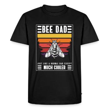 Honey Bees Flies - Men's Premium Organic T-Shirt - black - Front - Nico (187cm)