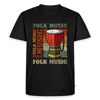 Musique, Culture, Concert, Country - T-shirt Premium bio Homme - noir - Devant - Nico (187cm)