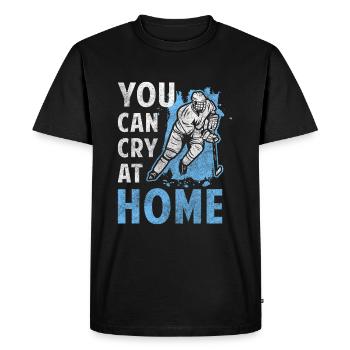 Patinage de joueur d’équipe sportive - T-shirt Premium bio Homme - noir - Devant - Nico (187cm)