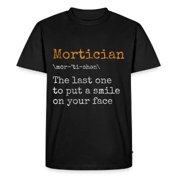 Cimetière des pompes funèbres - T-shirt Premium bio Homme - noir - Devant - Nico (187cm)