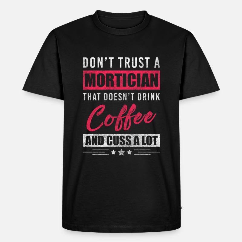 Bestattung Beruf Trauer - Männer Premium Bio T-Shirt - Schwarz