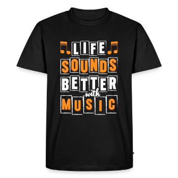 Dj Party Songs Tanzen - T-shirt Premium bio Homme - noir - Devant - Nico (187cm)