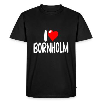 Bornholm - T-shirt Premium bio Homme - noir - Devant - Nico (187cm)