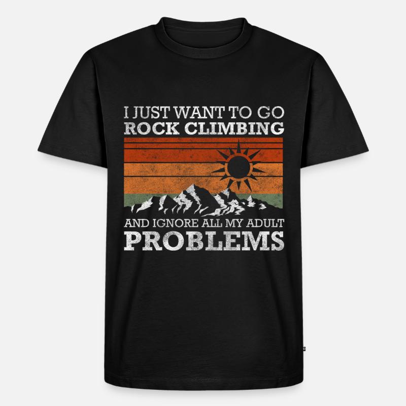 Problem Solution Cool - Men's Premium Organic T-Shirt - black