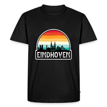 Eindhoven Pays-Bas Flag Skyline Souvenir de voyage - T-shirt Premium bio Homme - noir - Devant - Nico (187cm)