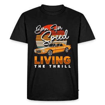 Tuner Burnout Racer de sport automobile - T-shirt Premium bio Homme - noir - Devant - Nico (187cm)