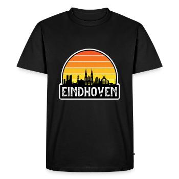 Eindhoven Pays-Bas Flag Skyline Souvenir de voyage - T-shirt Premium bio Homme - noir - Devant - Nico (187cm)
