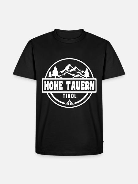 Hohe Tauern - Männer Premium Bio T-Shirt - Schwarz