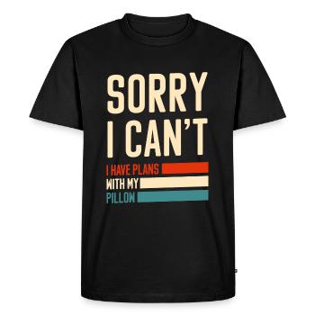 Sleeping, snoozing, relaxing, sleepyhead - Men's Premium Organic T-Shirt - black - Front - Nico (187cm)
