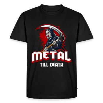 Metal Guitare Rock Hard Rock - T-shirt Premium bio Homme - noir - Devant - Nico (187cm)
